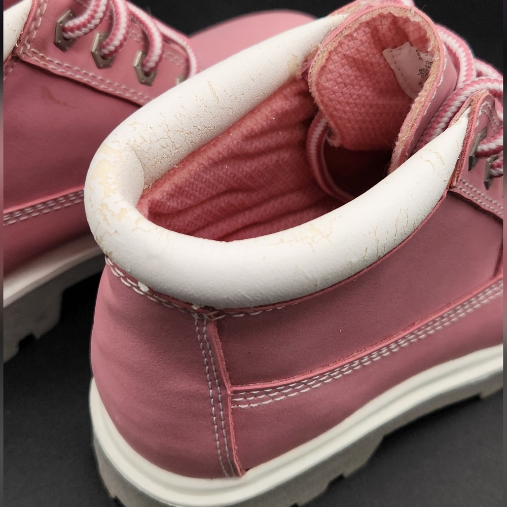Route 66 Pink Lace-Up Work Boots - Womens Size 5.5 - Picture 5 of 7